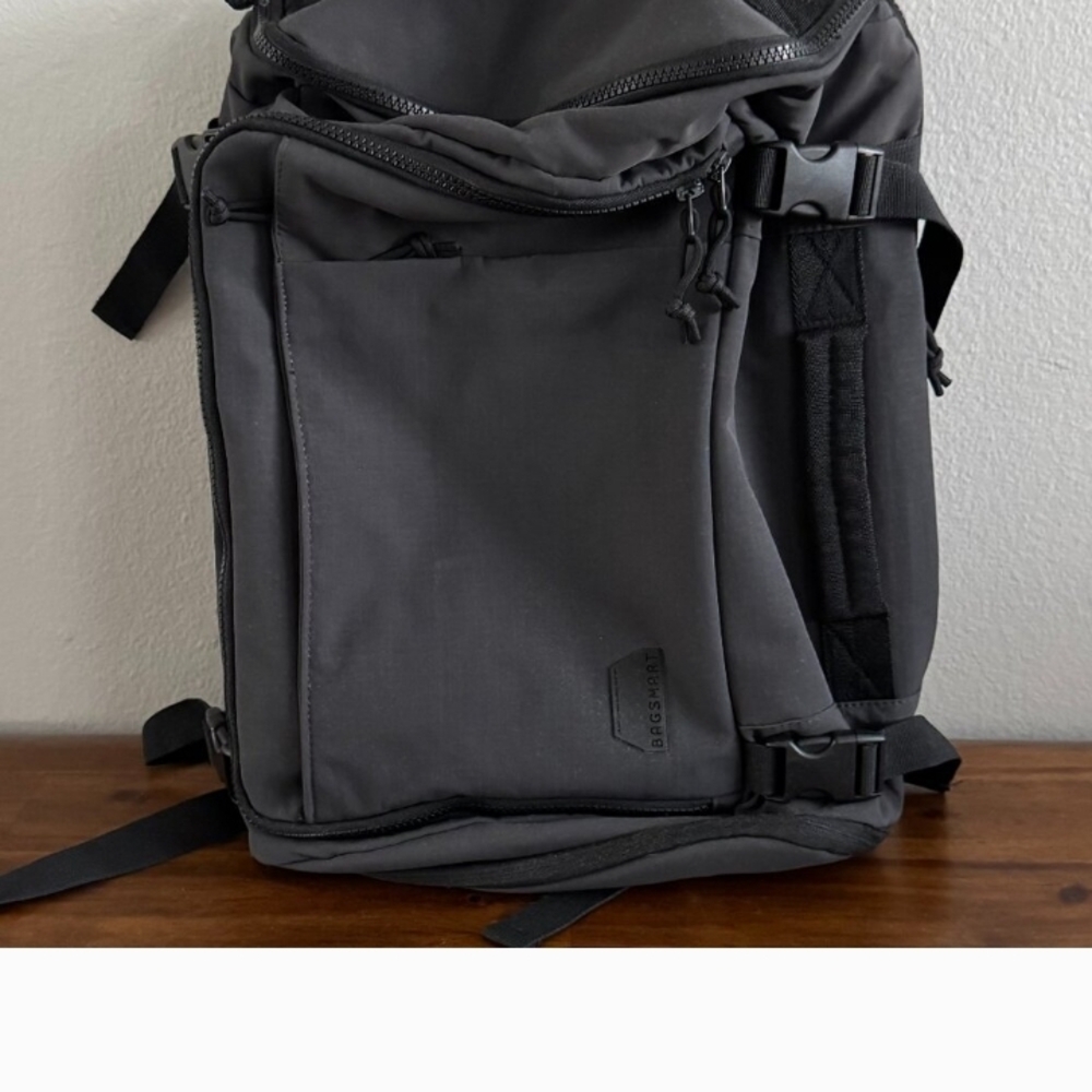 Stylish Greyish Black Travel Backpack From bagsmart